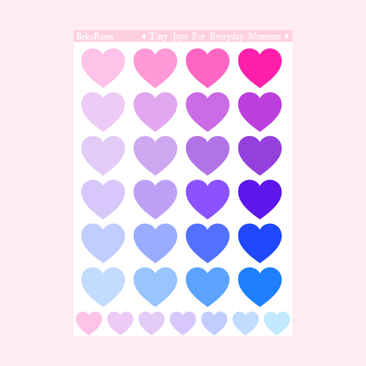 Blush to Blue Sticker Sheet