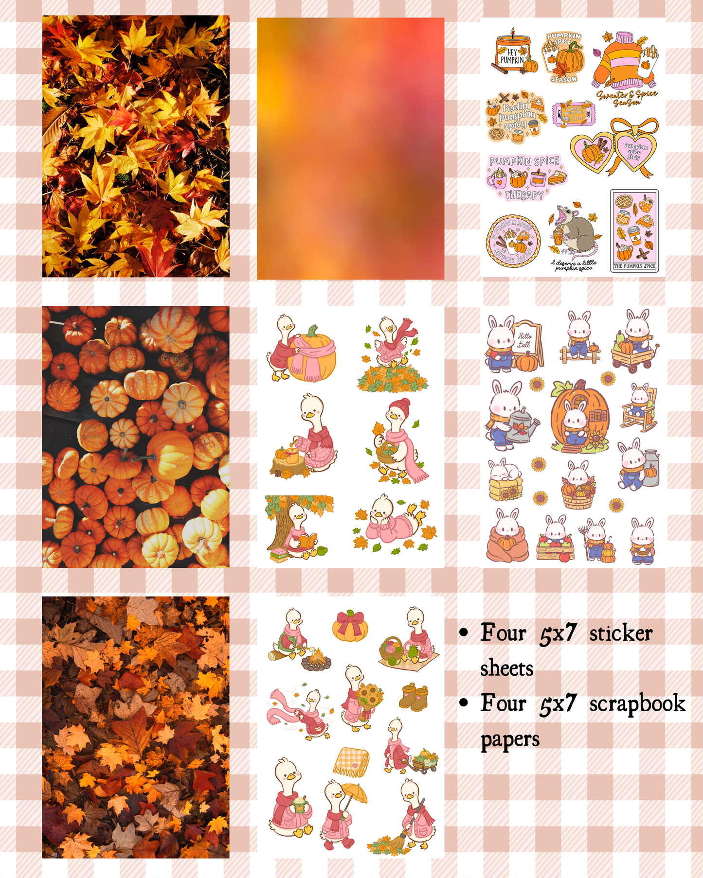 Pumpkin Spice Pages Junk Journal Gathering October