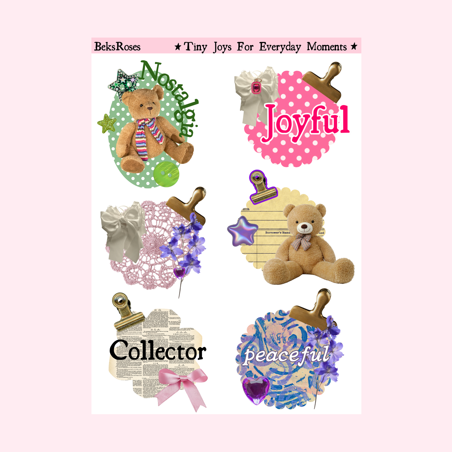 Collage Sticker Sheet