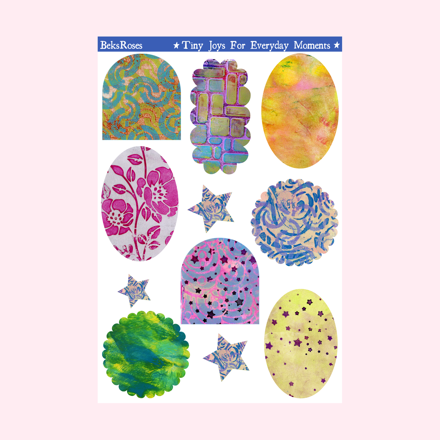 Painted Layers Sticker Sheet