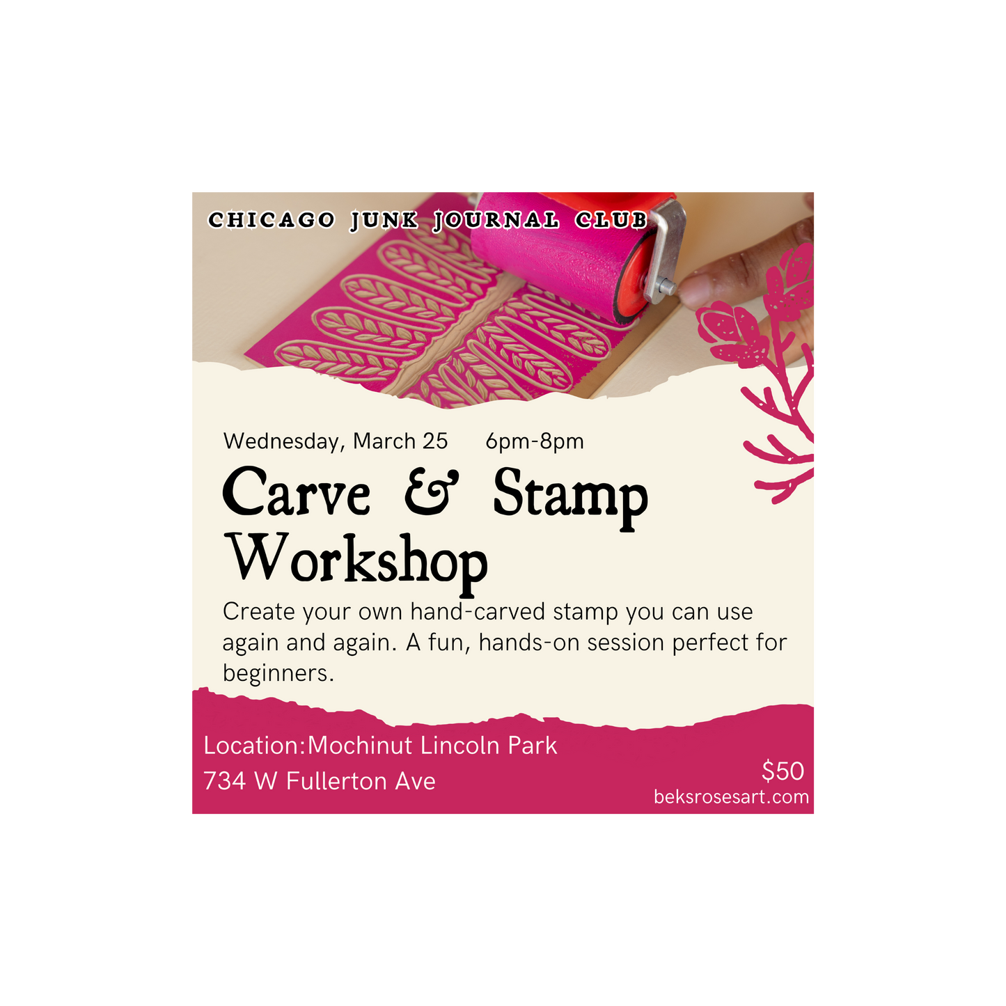 Carve and Stamp Printmaking Workshop