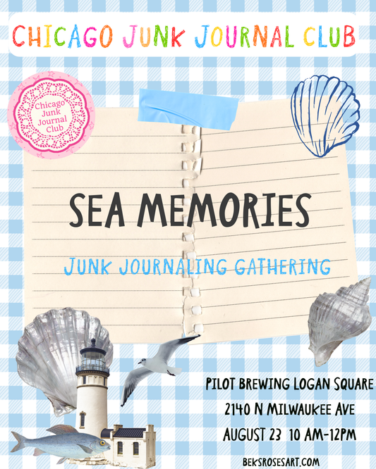 Sea Memories Junk Journal Gathering AUGUST