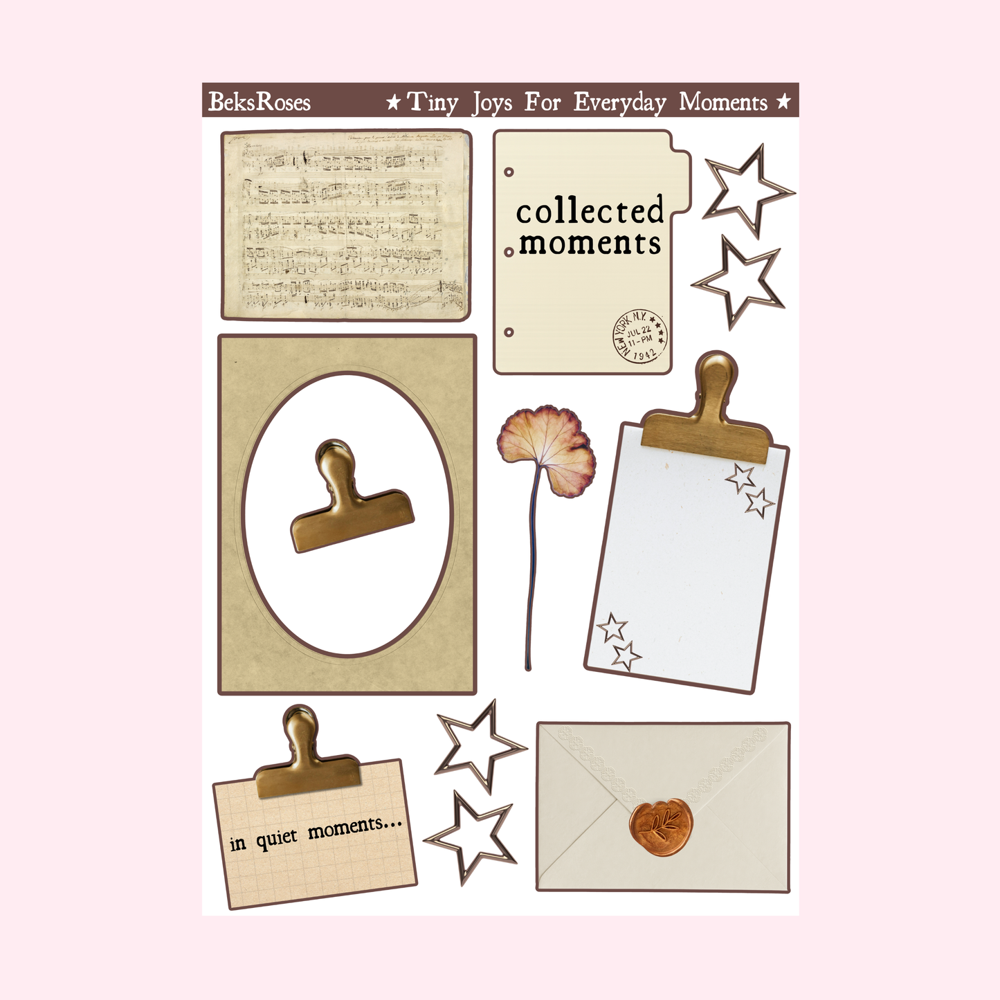 Collected Memories Sticker Sheet