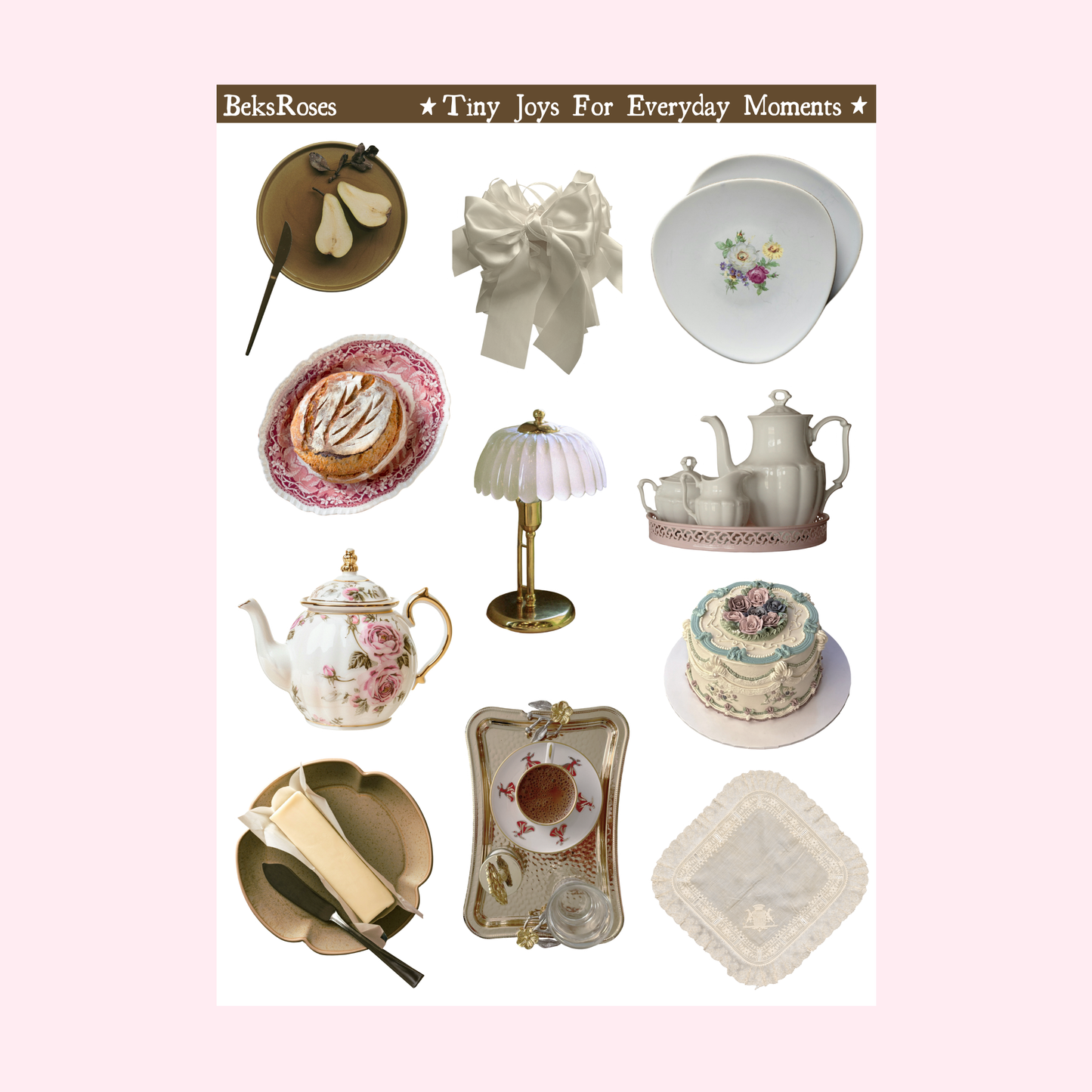 Cottage Kitchen Sticker Sheet