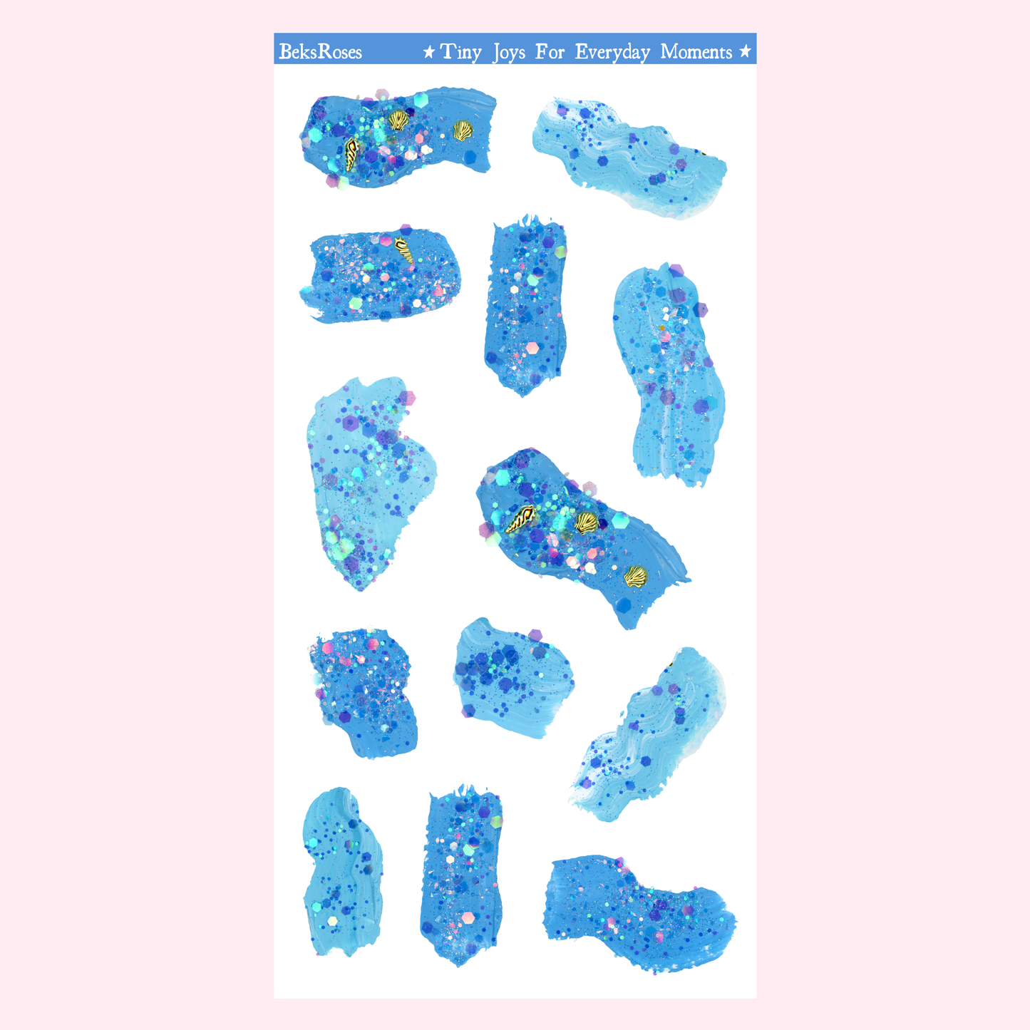 Sea Blues Sticker Sheet
