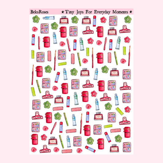 Stationery Clear Sticker Sheet