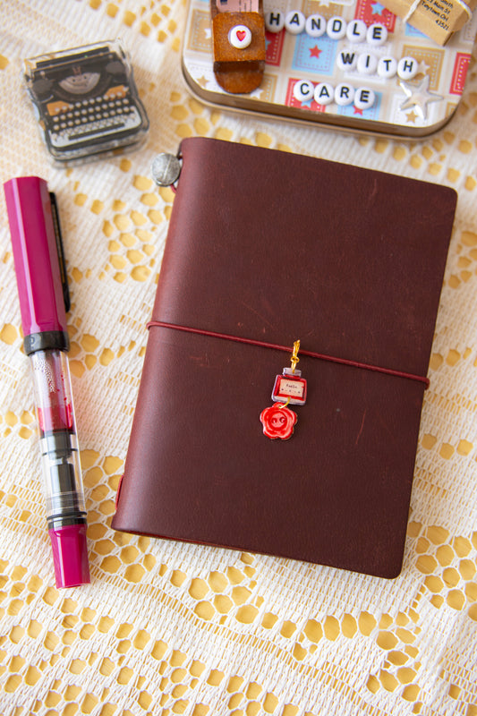Red Ink Journal Charm