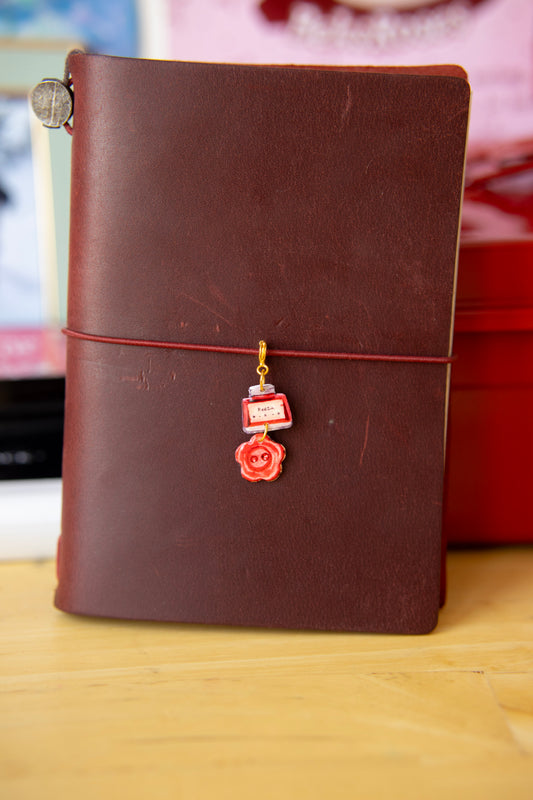 Red Ink Journal Charm