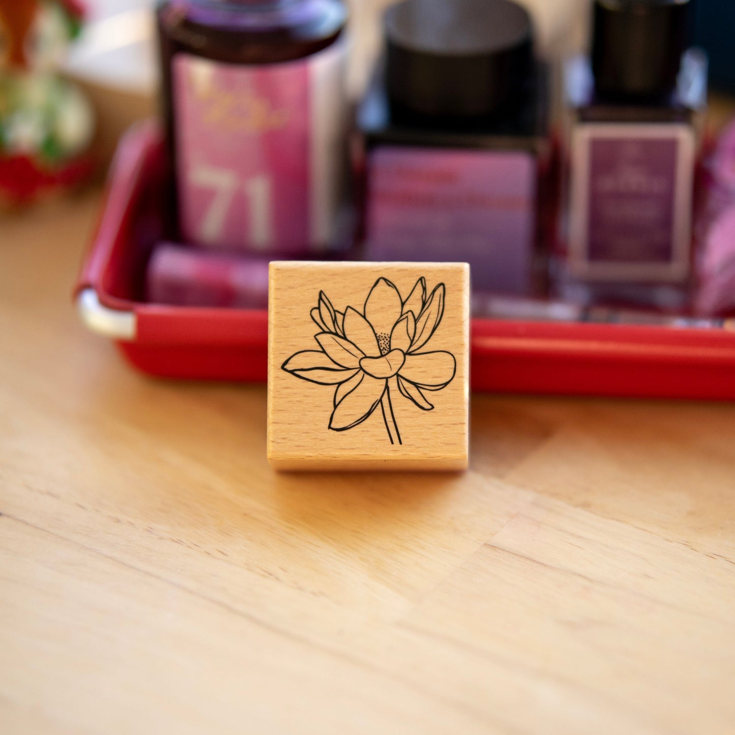 Lotus Wooden Stamp