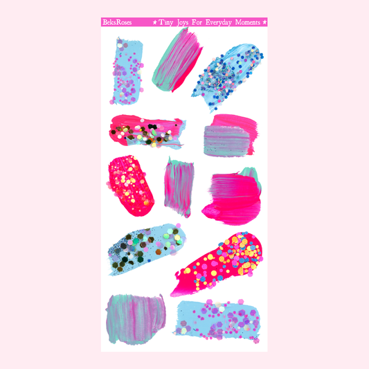 Cotton Candy Confetti Sticker Sheet