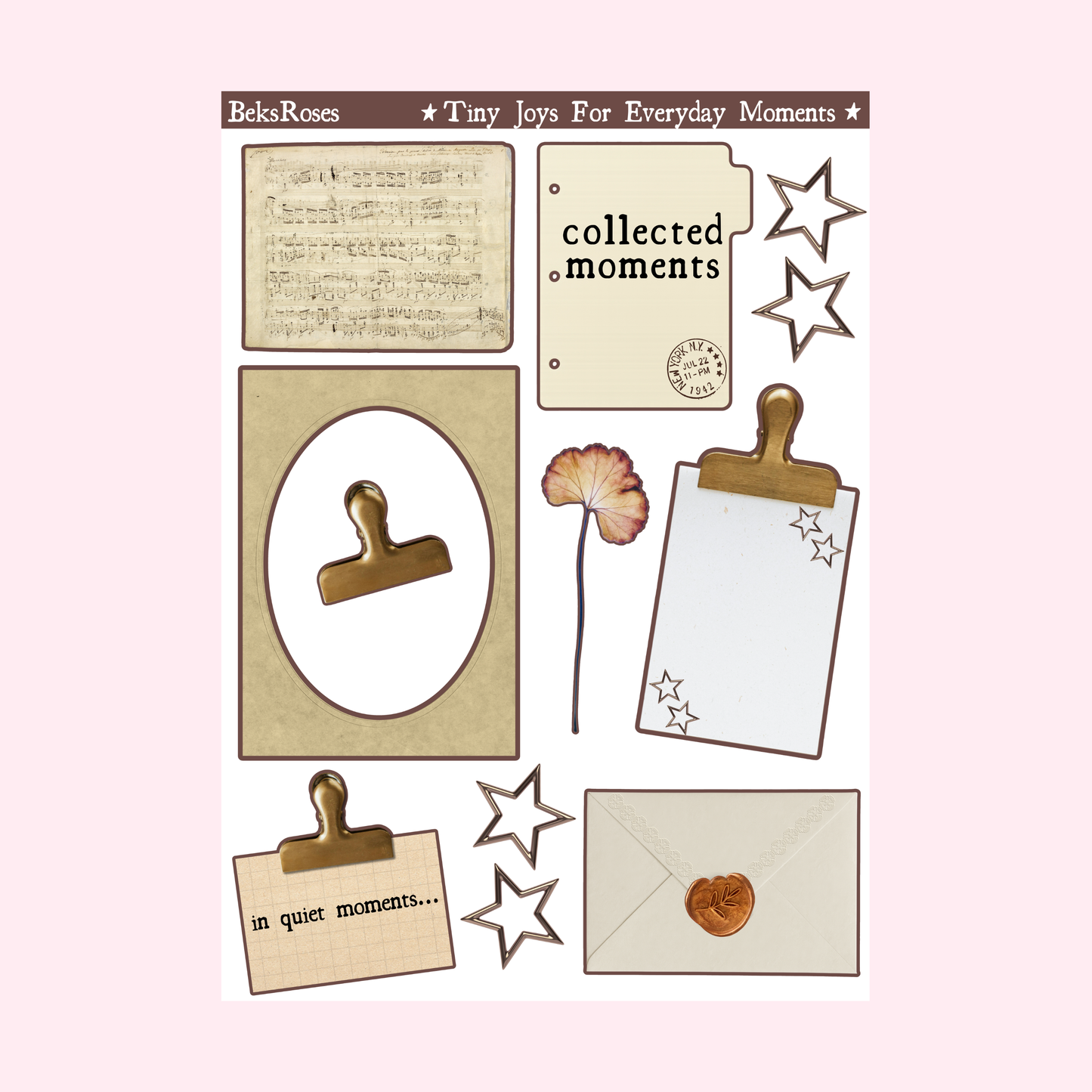 Collected Moments Sticker Sheet