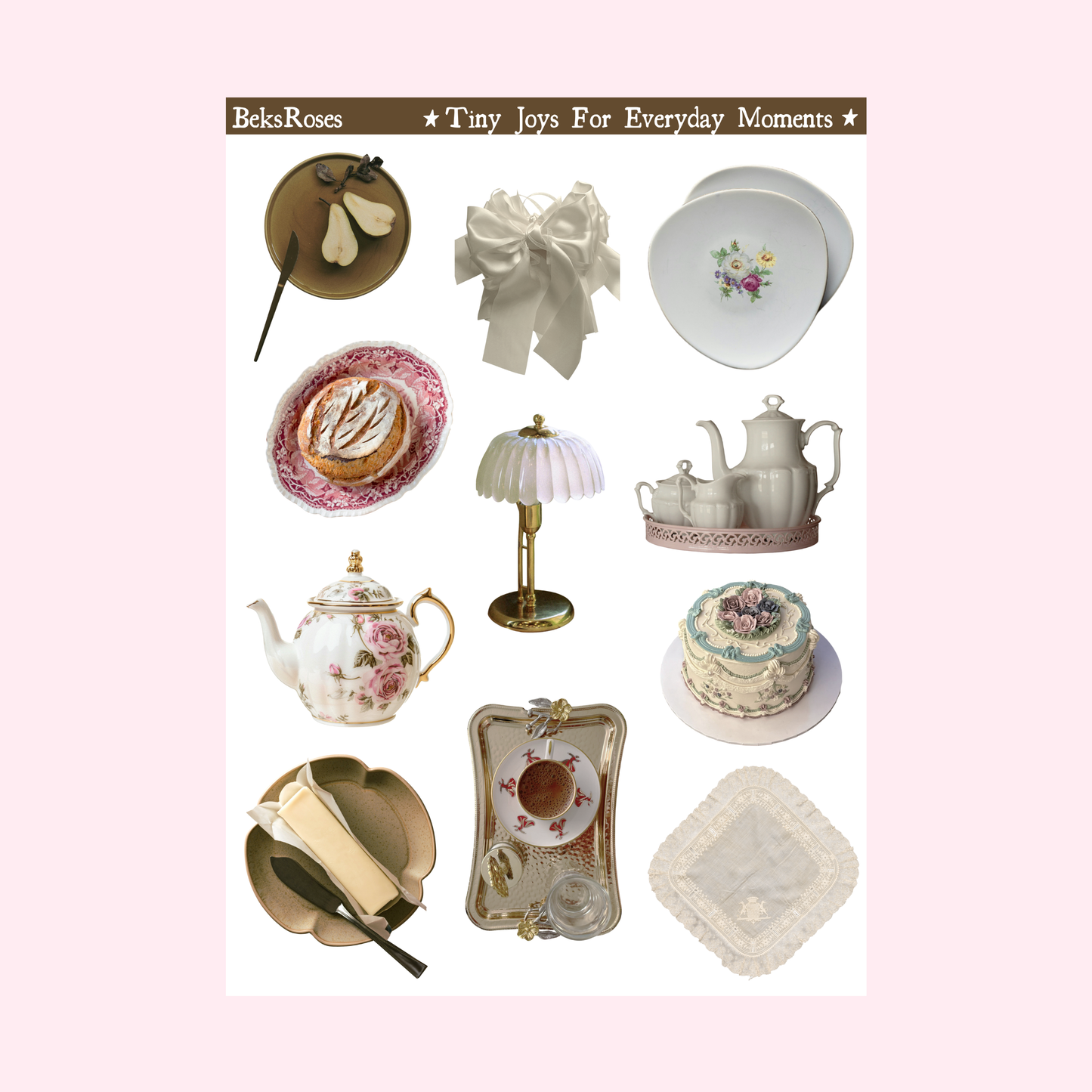 Cottage Kitchen Sticker Sheet