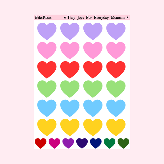 Frosty Heart Sticker Sheet