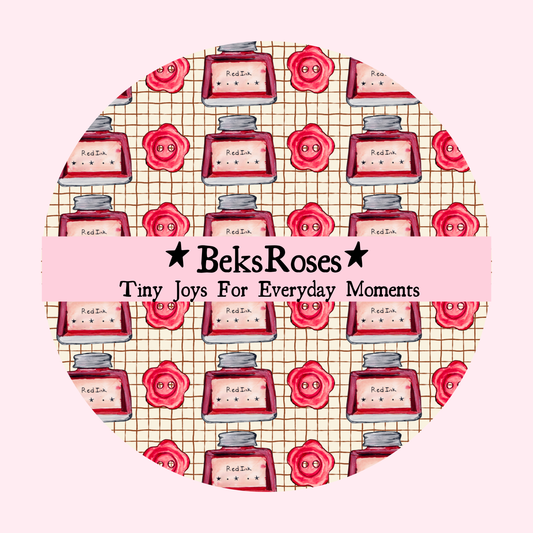 Red Ink Washi Tape 18mm