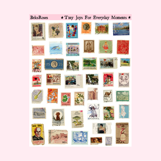 The Family Stamp Collection Sticker Sheet