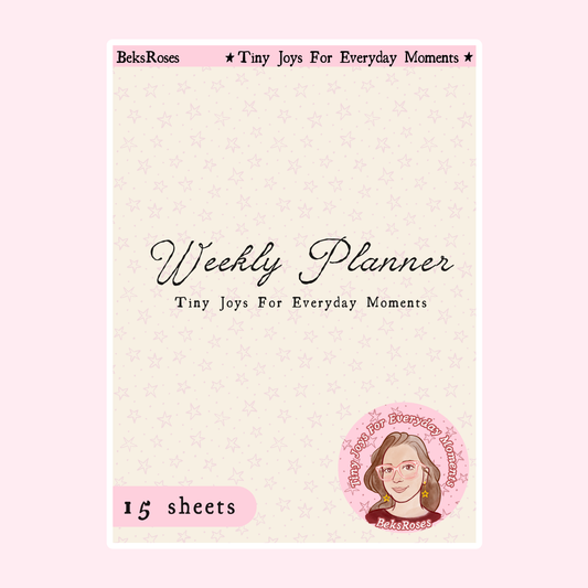 Weekly Planner Sticker Sheet Pack