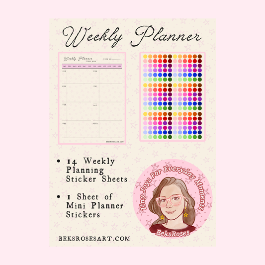 Weekly Planner Sticker Sheet Pack