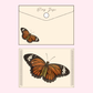 Vintage Butterfly Envelope
