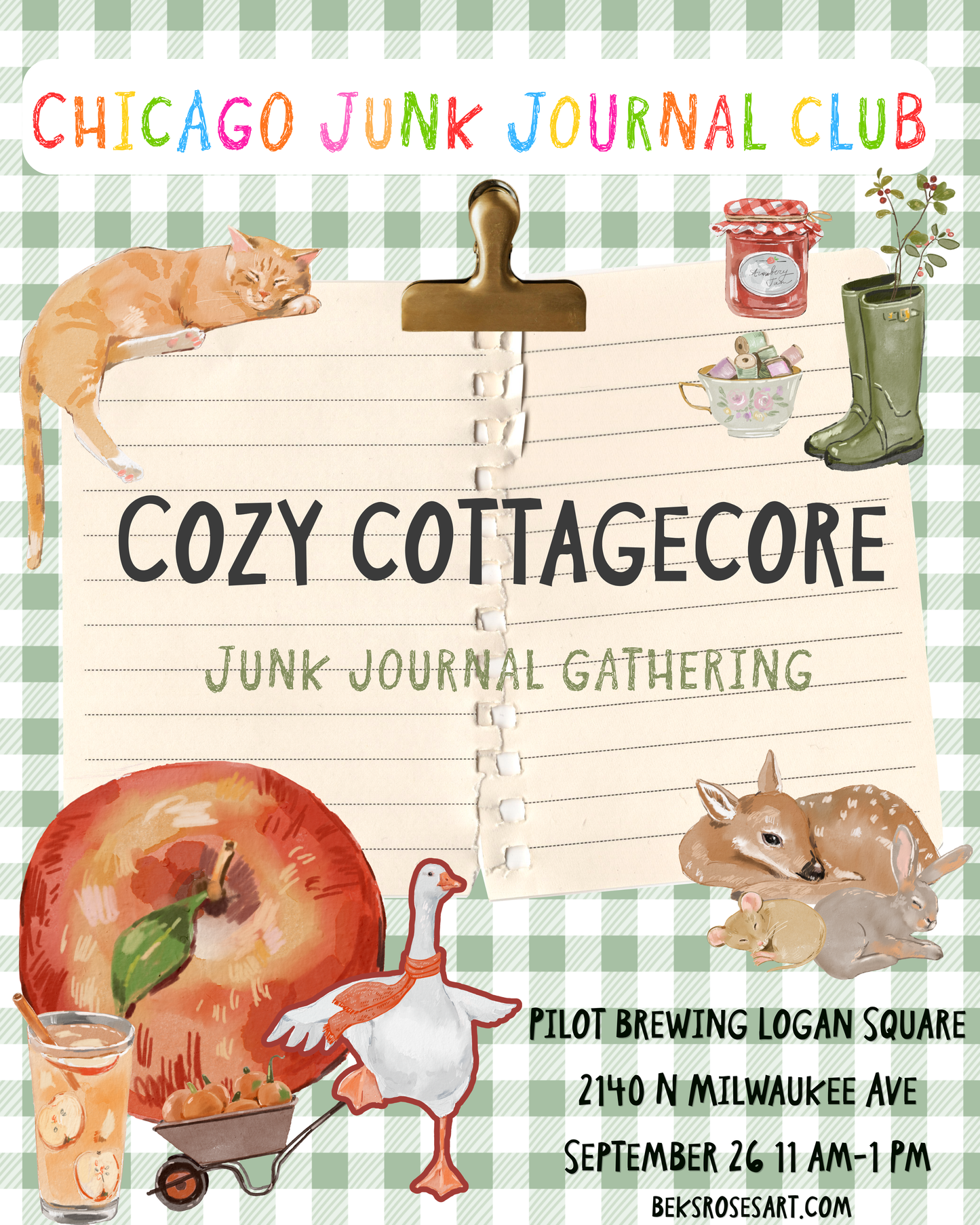 Cozy Cottagecore Junk Journal Gathering September