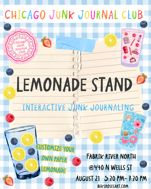Lemonade Stand Themed Junk Journal Gathering