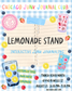 Lemonade Stand Themed Junk Journal Gathering