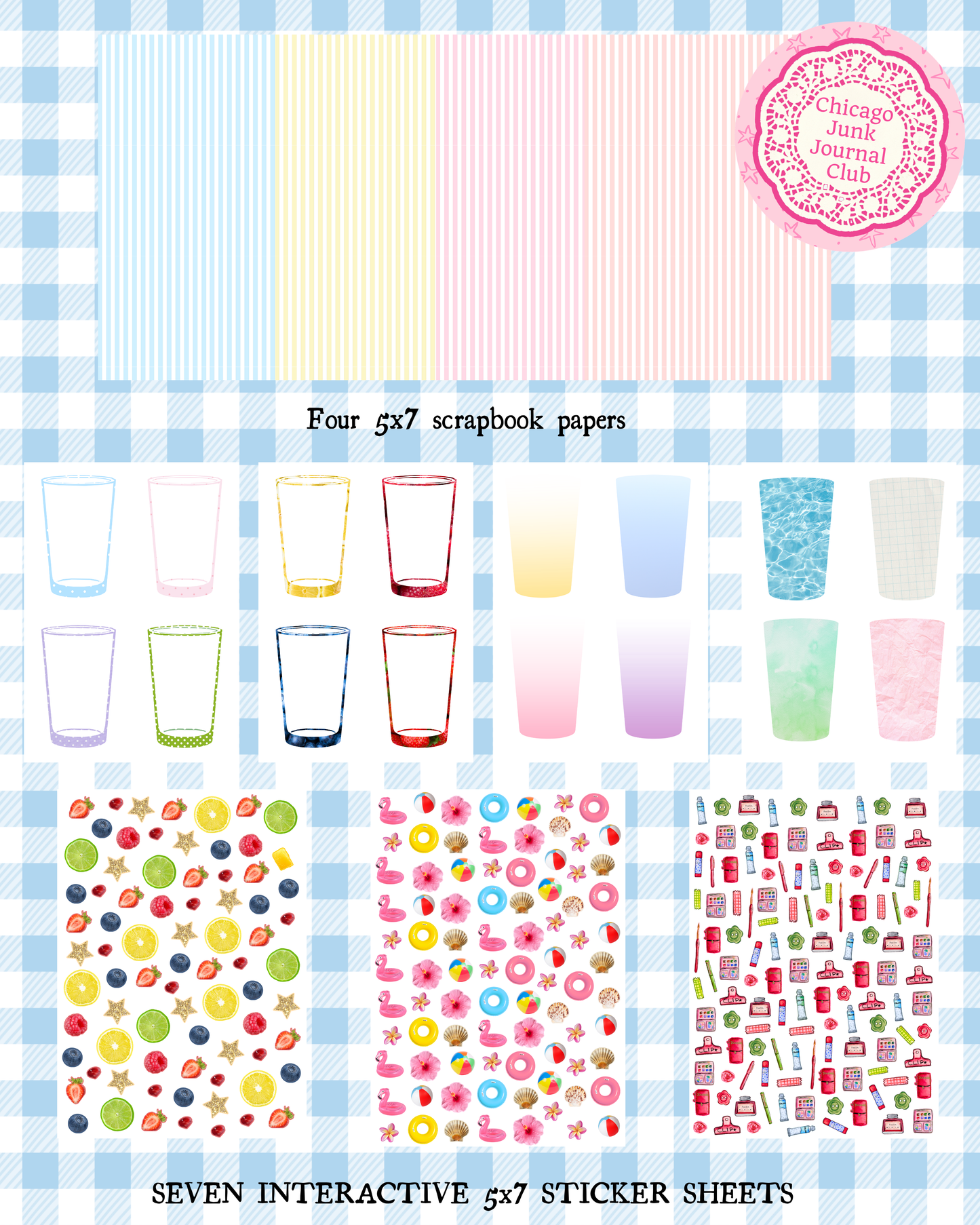 Lemonade Stand Themed Junk Journal Gathering