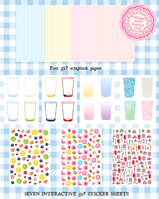 Lemonade Stand Themed Junk Journal Gathering