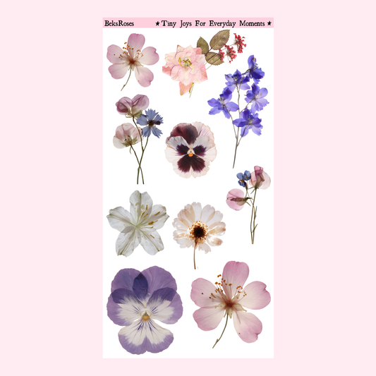 Pressed Flowers Sticker Sheet