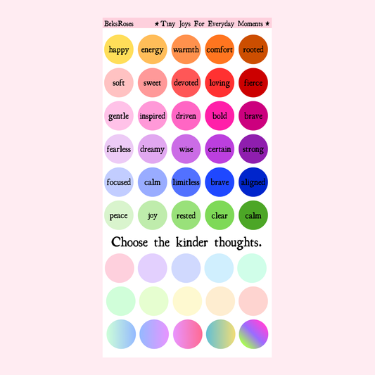 Positivity Dots Sticker Sheet