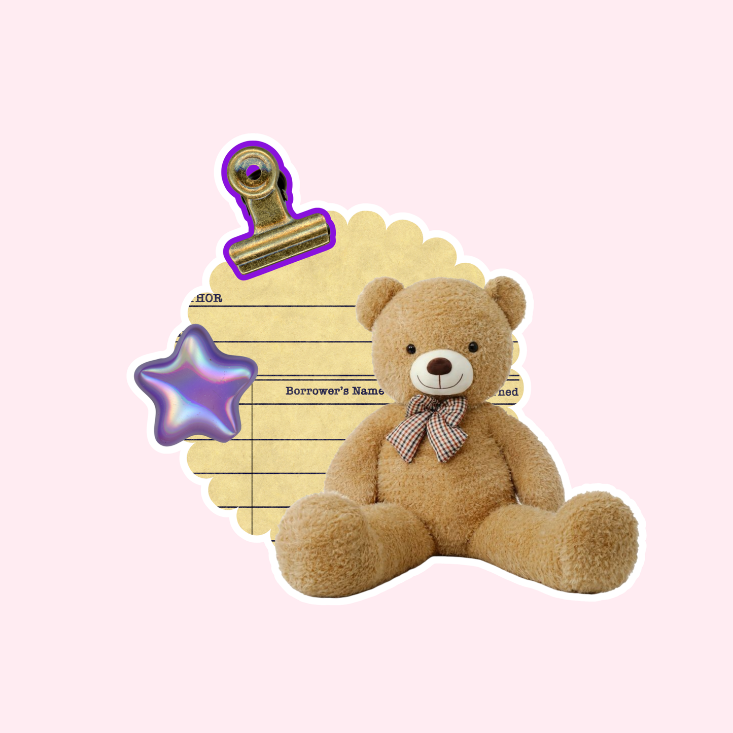Ephemera Bear Sticker
