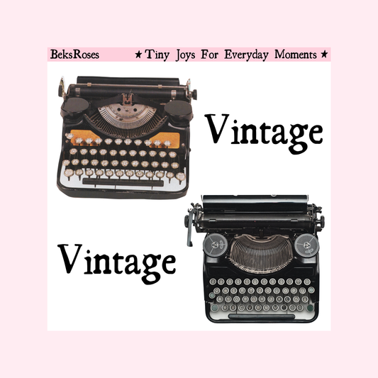 Vintage Typewriters Iron-On Design