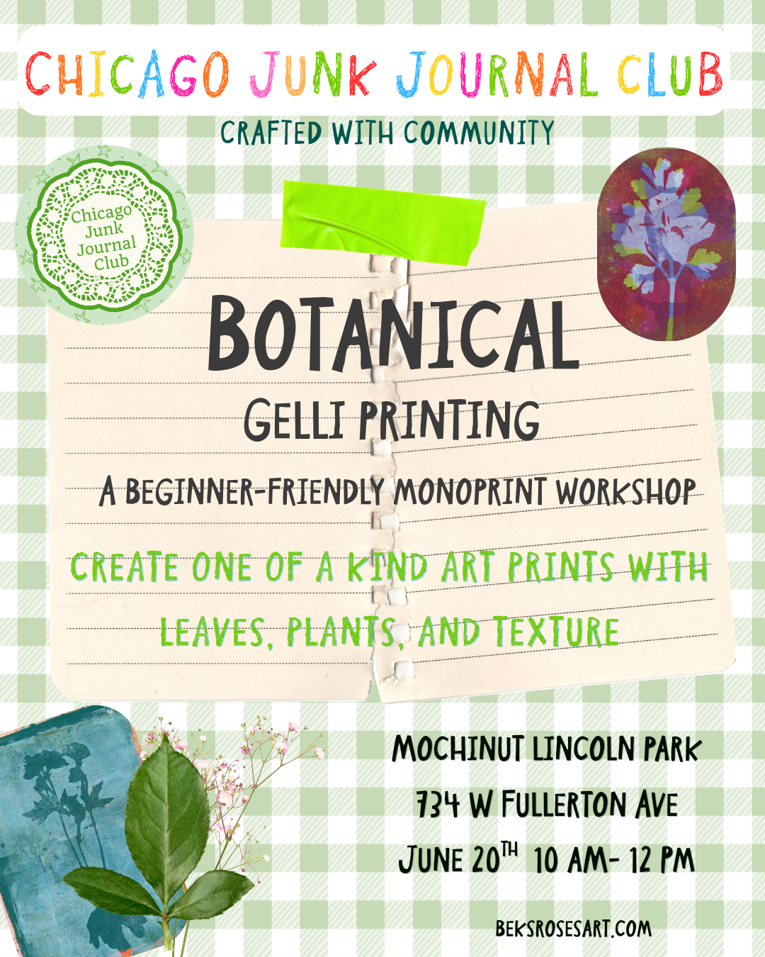 Botanical Gelli Printing Workshop