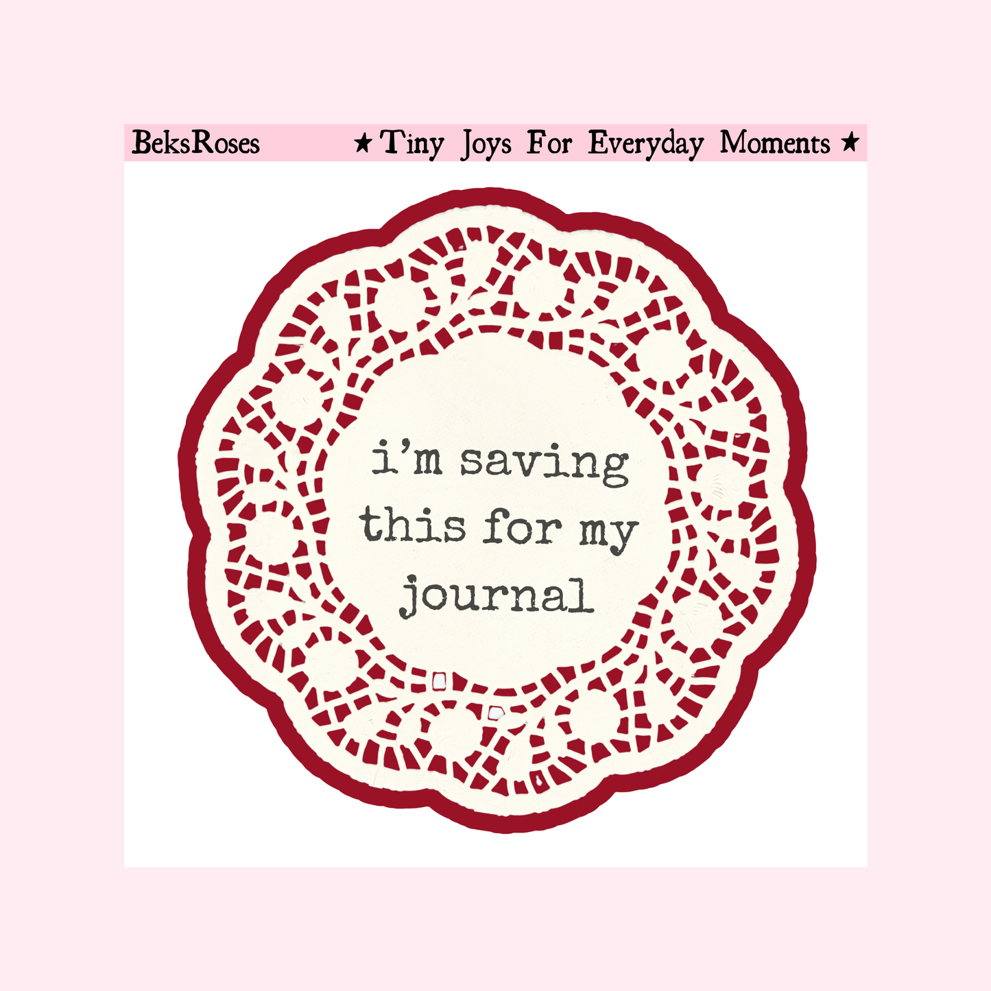 Doily Iron-On Design