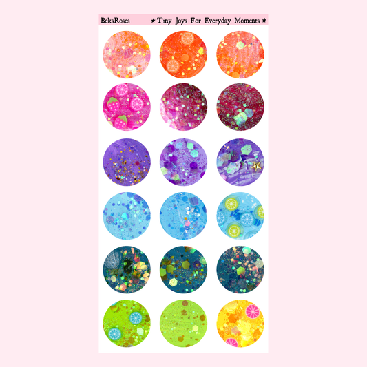 Tiny Joys Glitter Dots Sticker Sheet