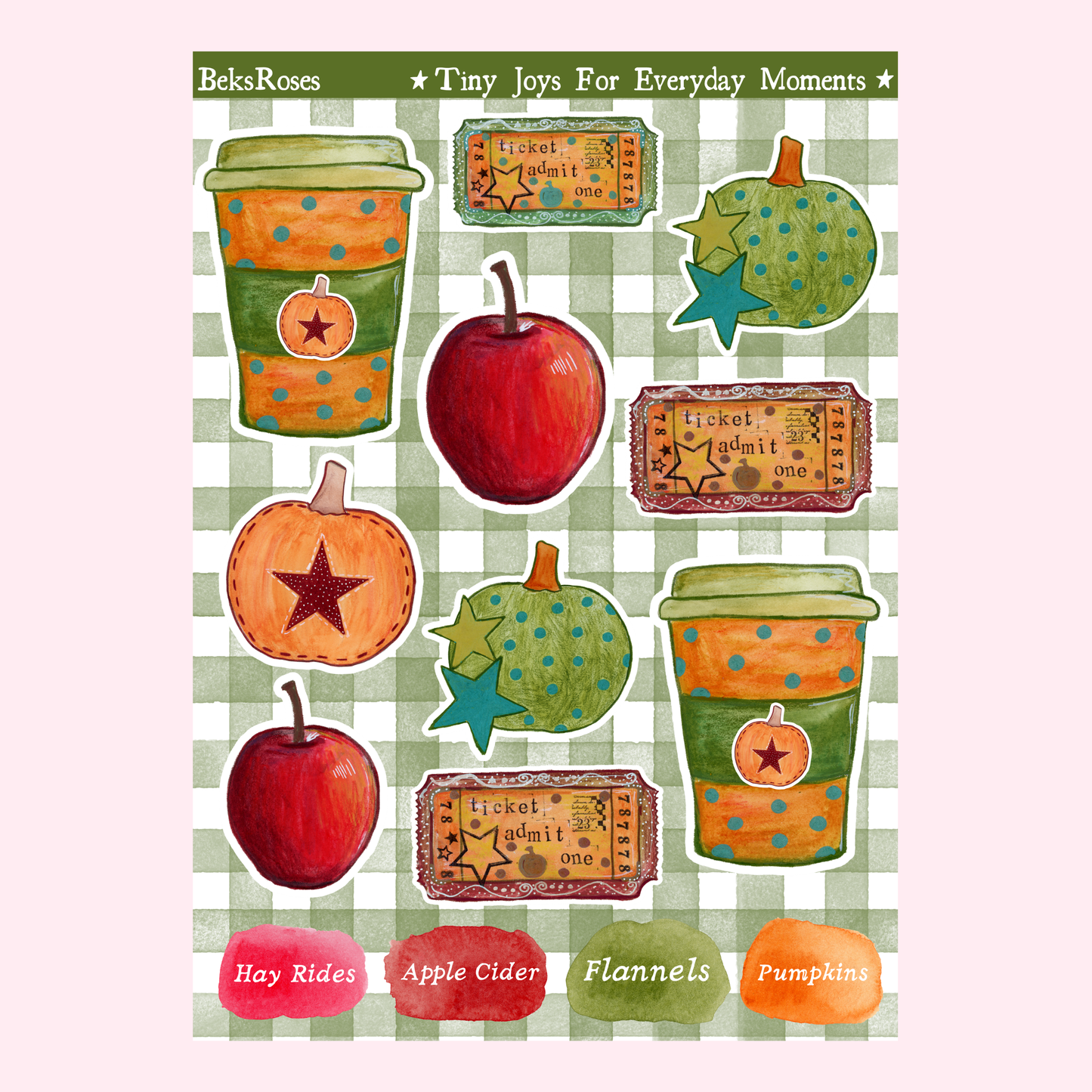 Pumpkin Patch Sticker Sheet