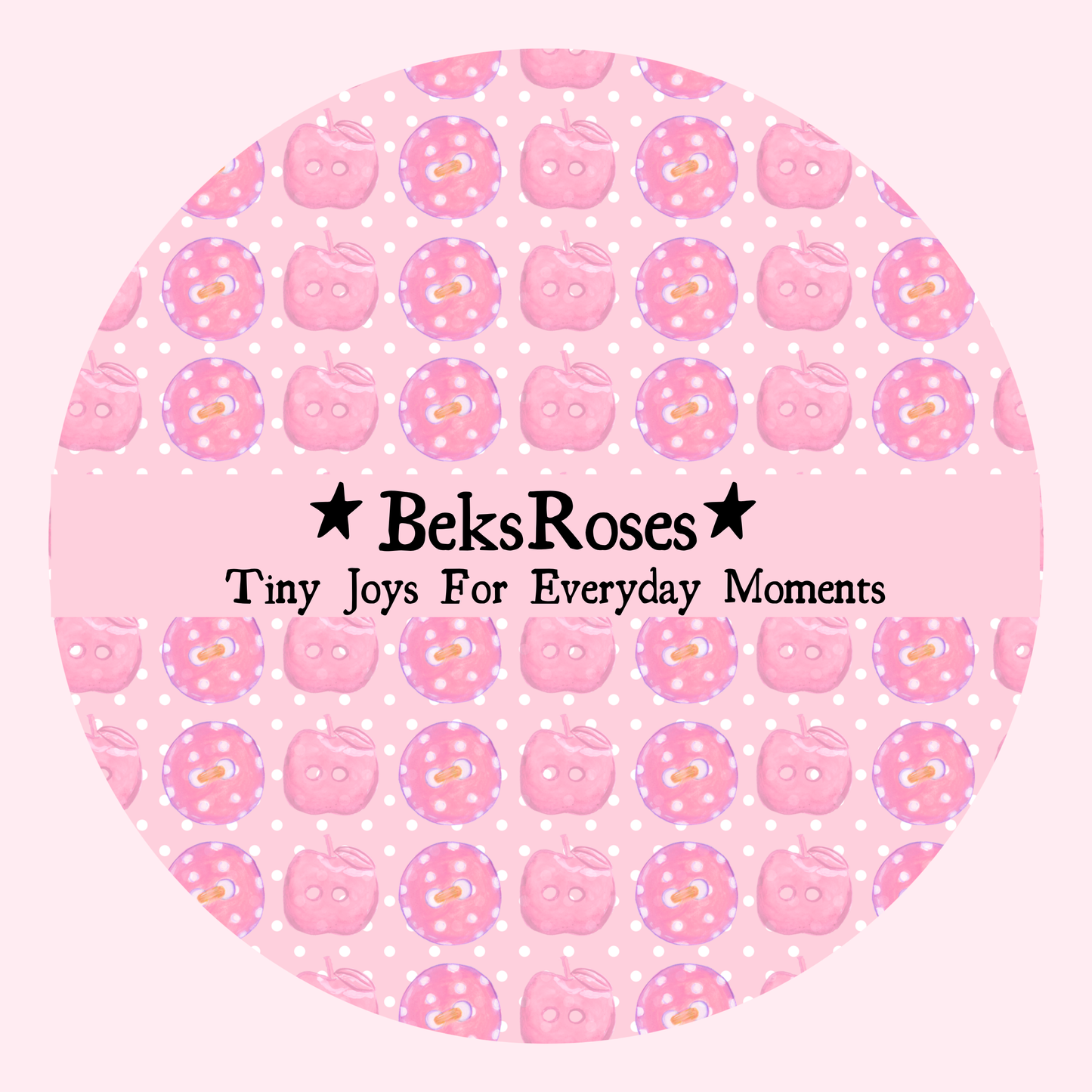 Pink Buttons Washi Tape 15mm