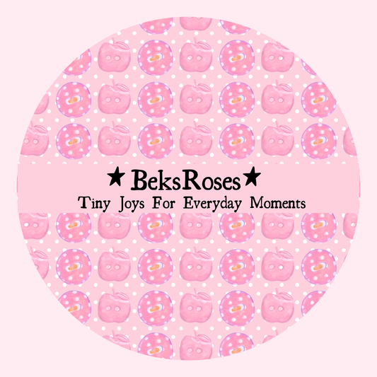 Pink Buttons Washi Tape 15mm