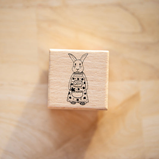 Joy Bunny Wooden Stamp