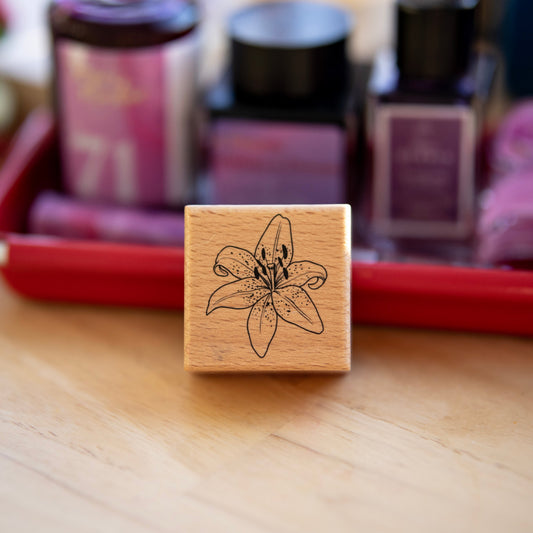 Lily Wooden Stamp