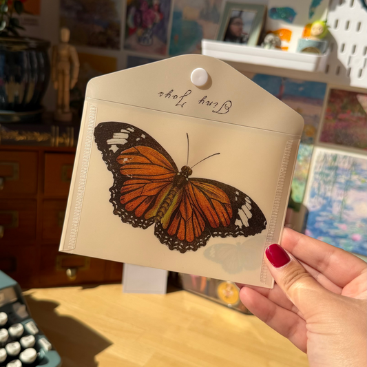 Vintage Butterfly Envelope