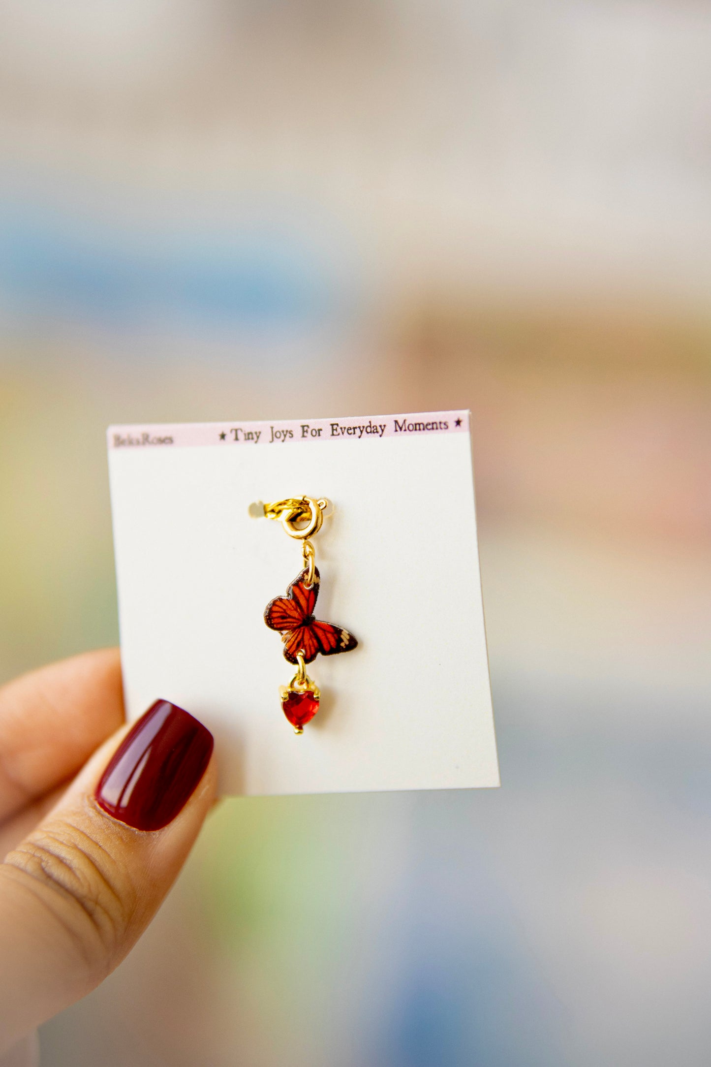 Butterfly Journal Charm