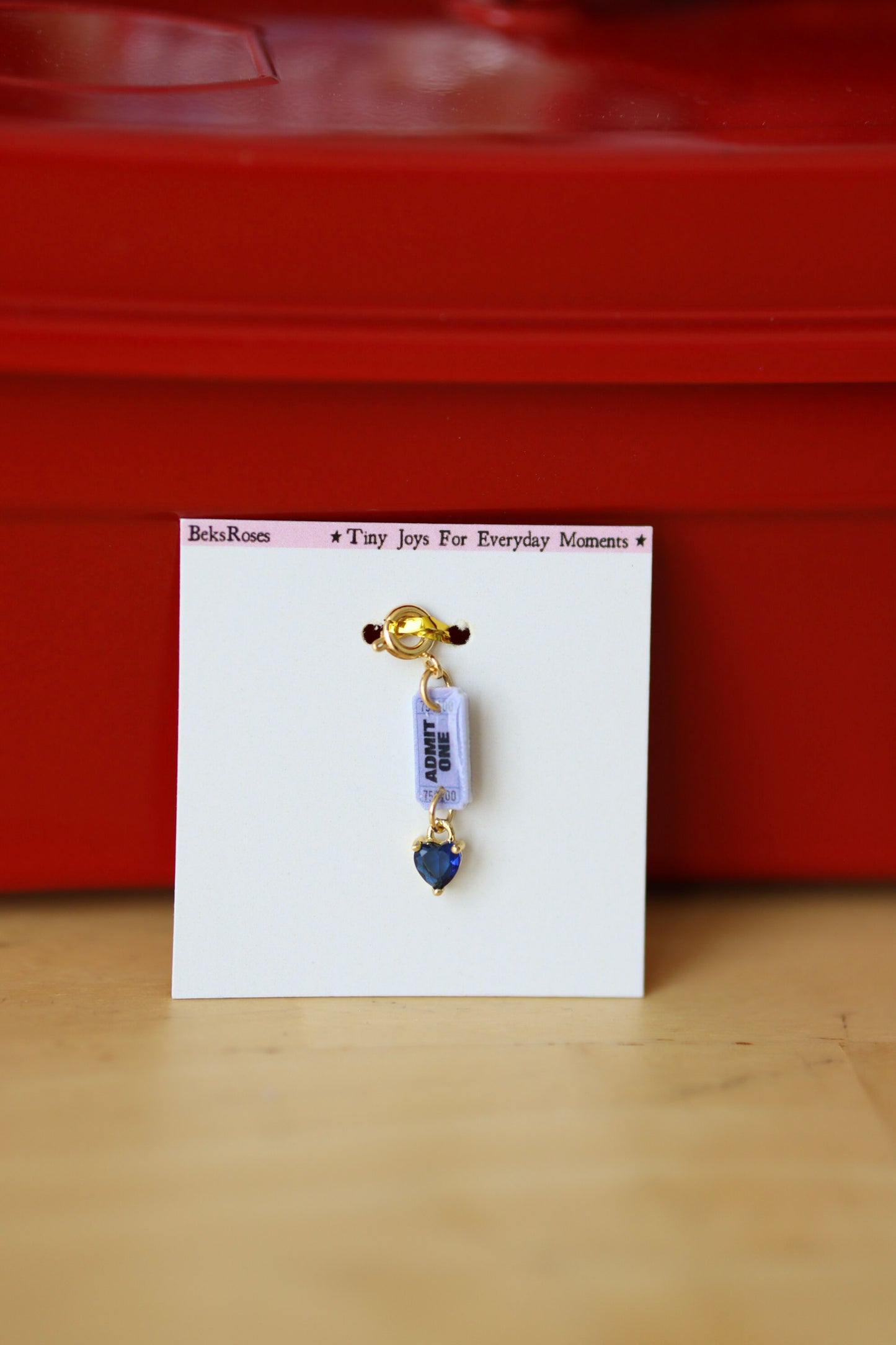Ticket Journal Charm