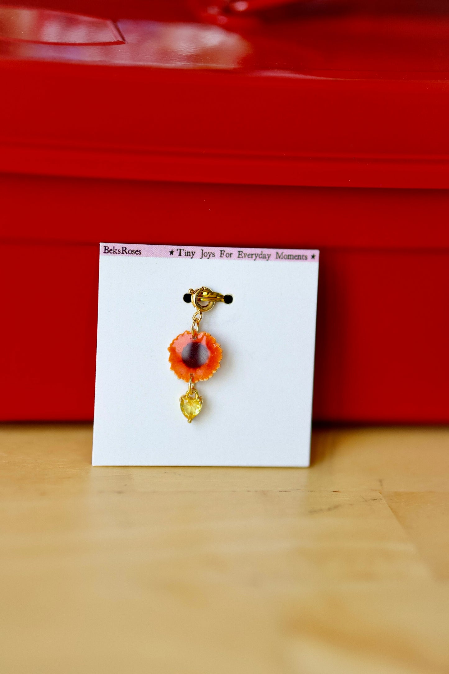 Sunflower Journal Charm