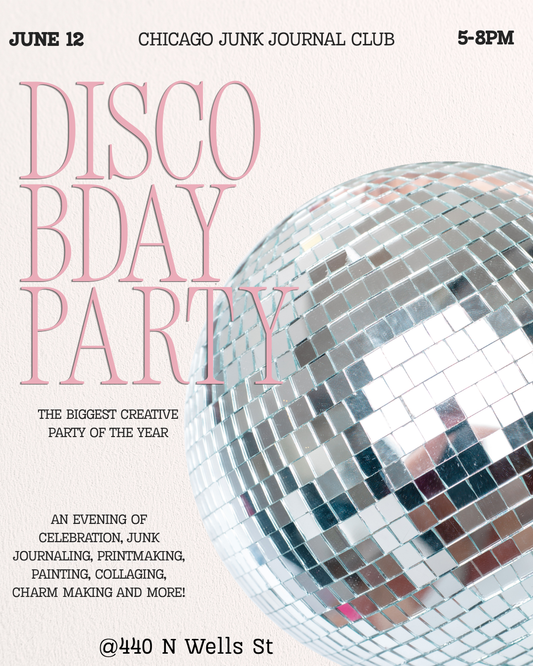 DISCO BIRTHDAY PARTY Junk Journal Event