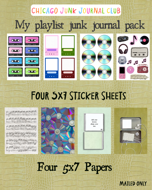 My Playlist Junk Journal Pack
